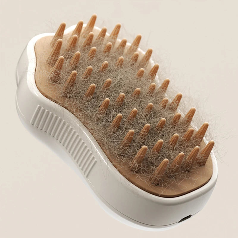 SteamyPet 3-in-1 Steam Grooming Brush