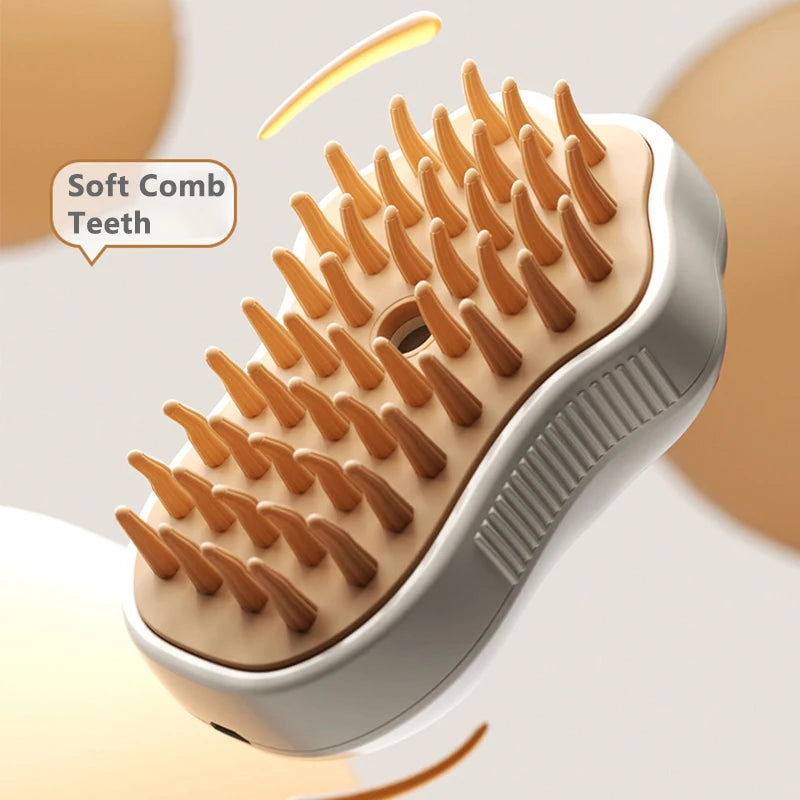 SteamyPet 3-in-1 Steam Grooming Brush