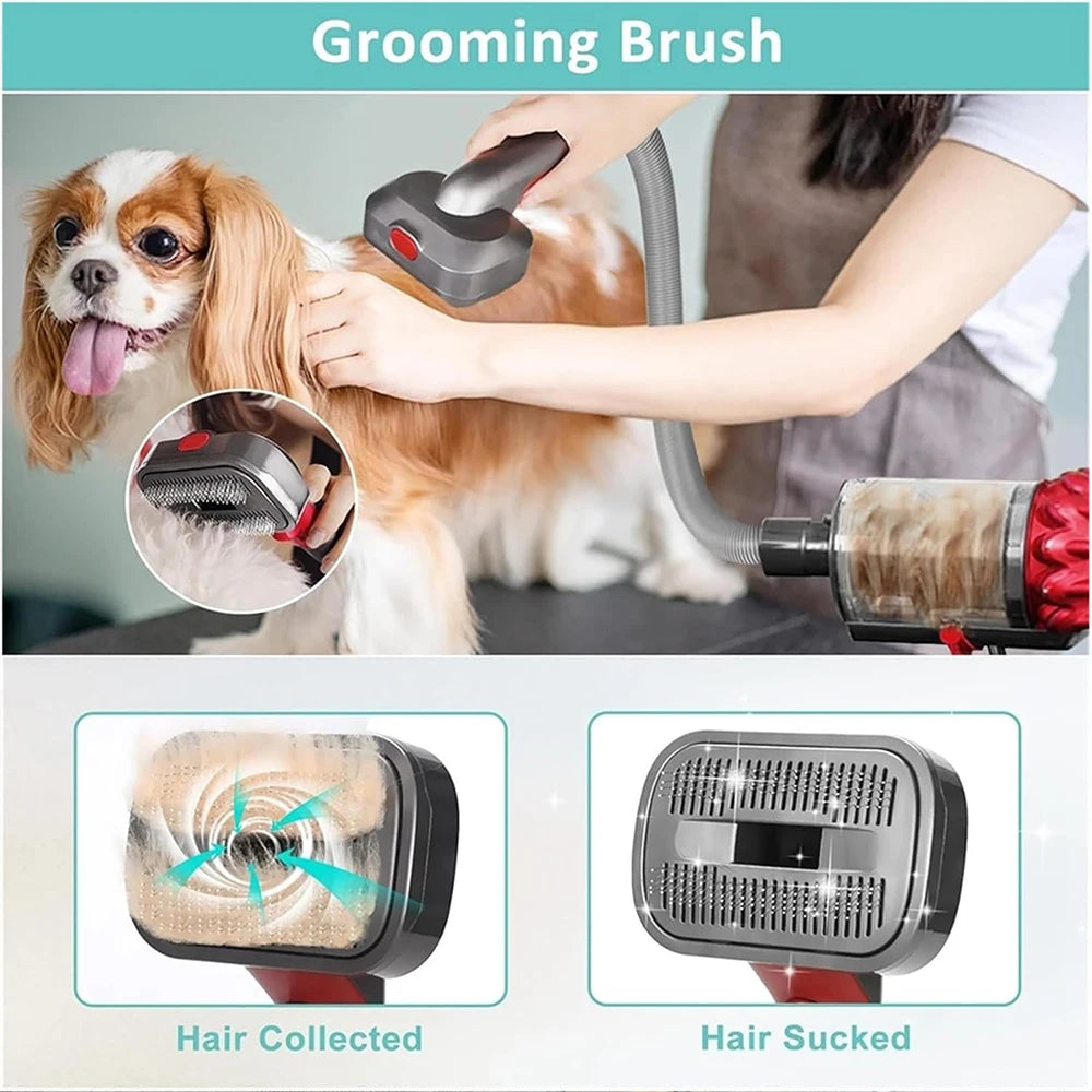 Pet Grooming Kit for Dyson – Complete Vacuum Brush Set