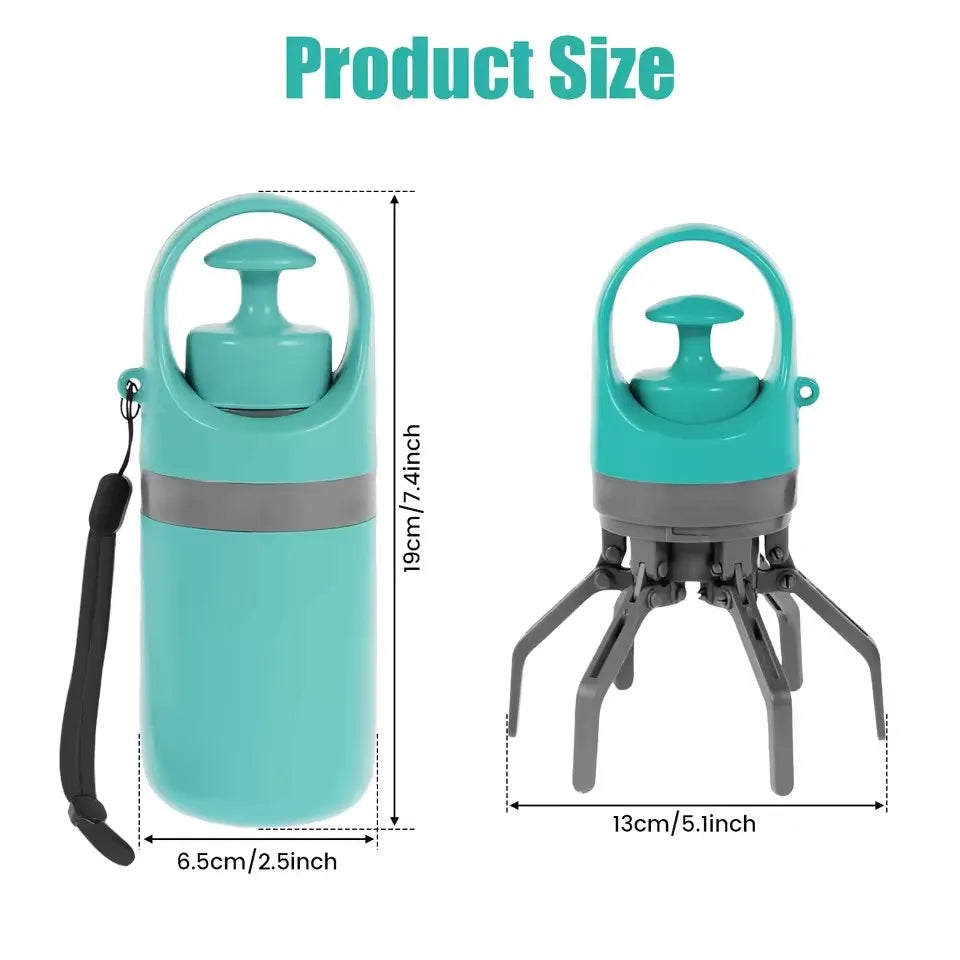 Portable Pet Poop Scooper with Waste Bag Dispenser