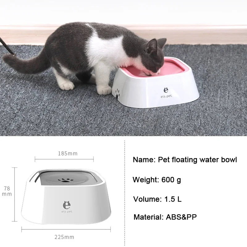 Large No-Spill Floating Pet Water Bowl