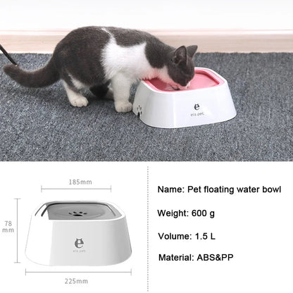 Large No-Spill Floating Pet Water Bowl