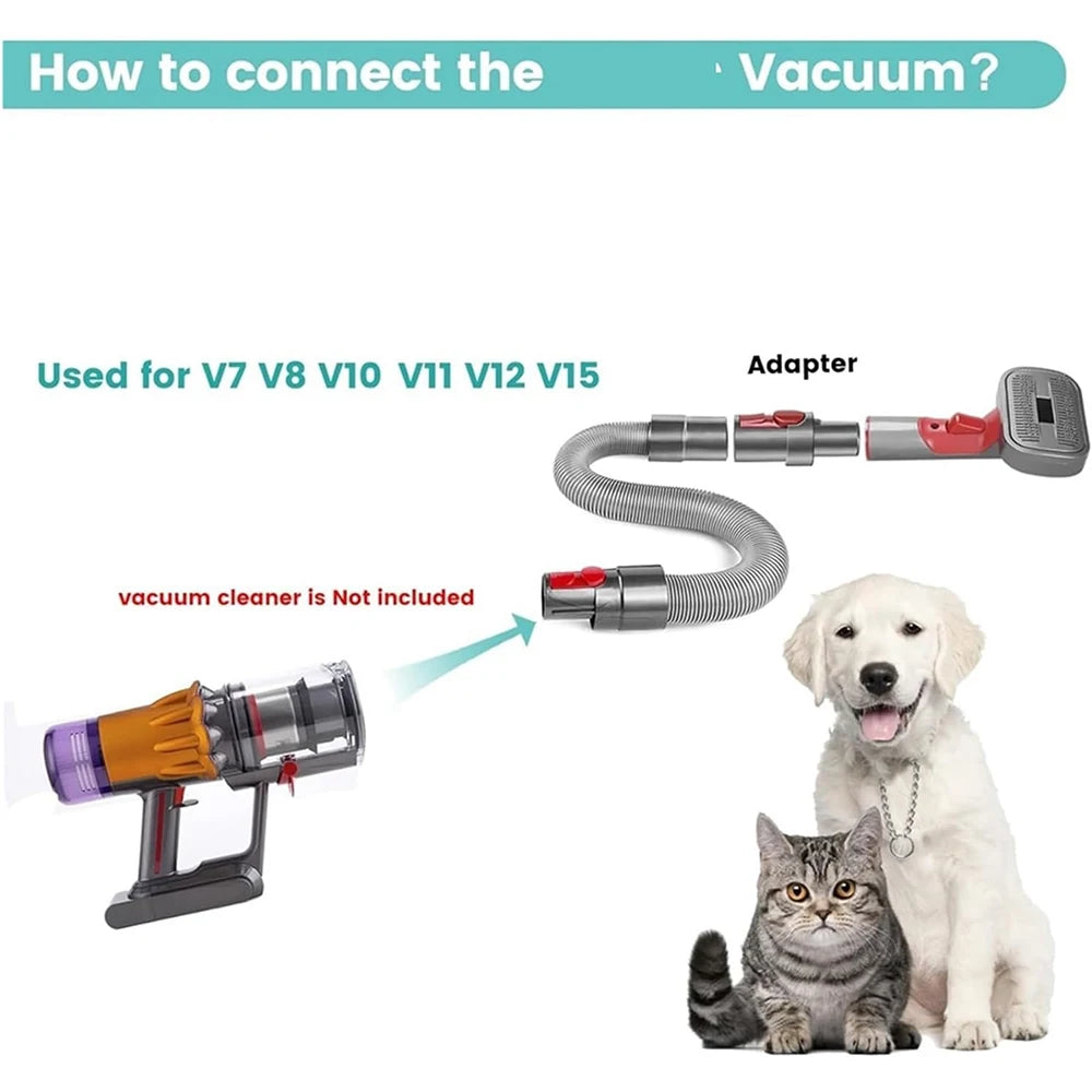 Pet Grooming Kit for Dyson – Complete Vacuum Brush Set