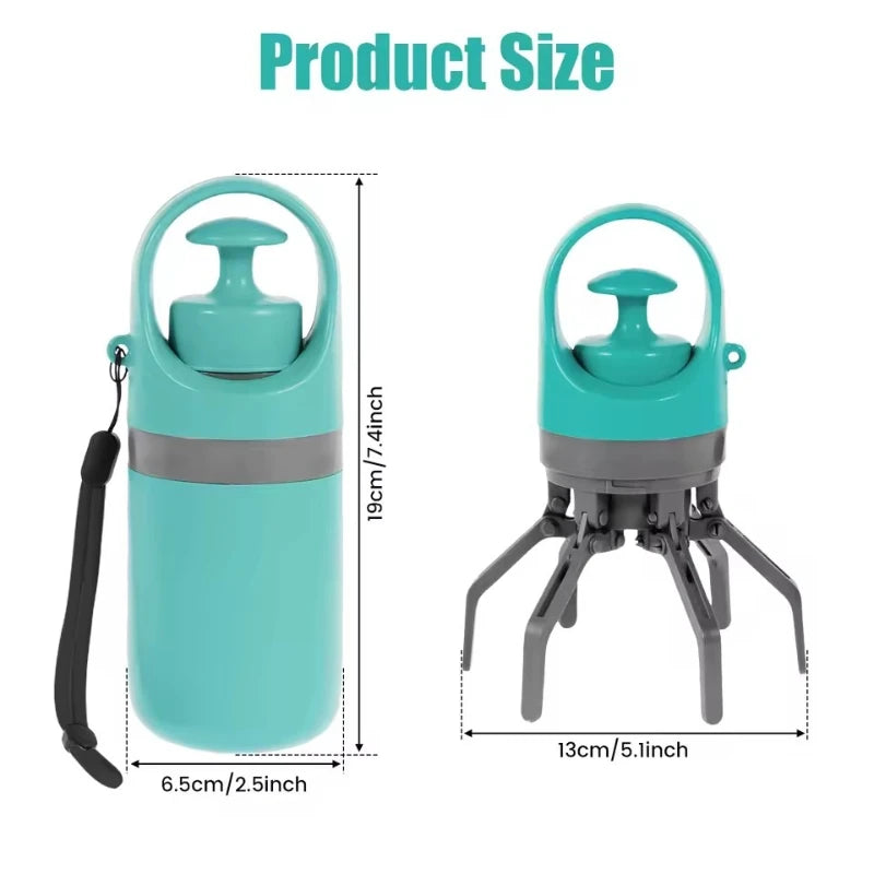Portable Pet Poop Scooper with Waste Bag Dispenser