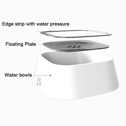 Large No-Spill Floating Pet Water Bowl