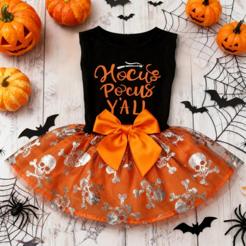 Spooky Pumpkin Princess Dog Dress🎃 🎃