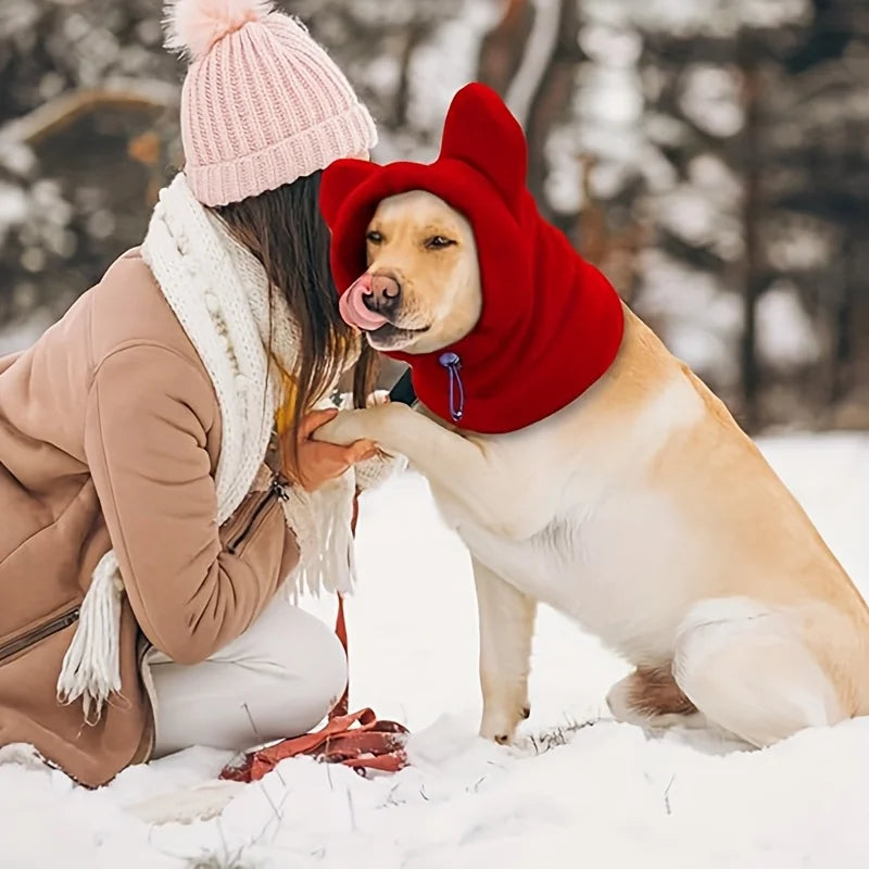 Winter Warm Pet Hat – Windproof Neck & Ear Protector ❄️