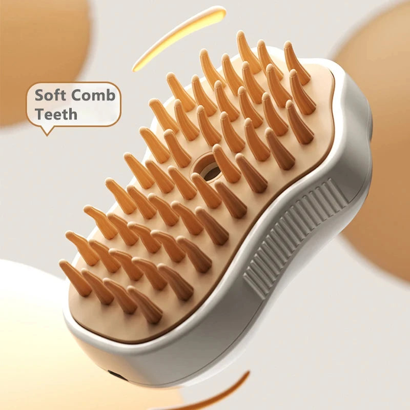 SteamyPet 3-in-1 Steam Grooming Brush