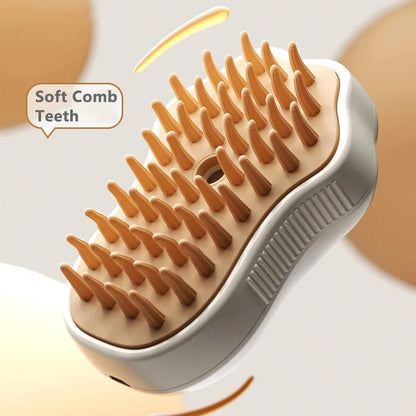 SteamyPet 3-in-1 Steam Grooming Brush