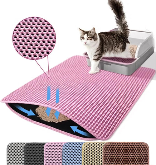 Double-Layer Waterproof Cat Litter Mat