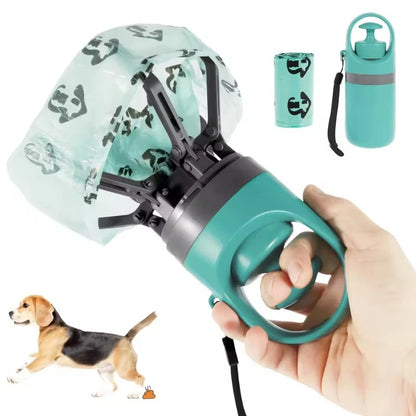 Portable Pet Poop Scooper with Waste Bag Dispenser
