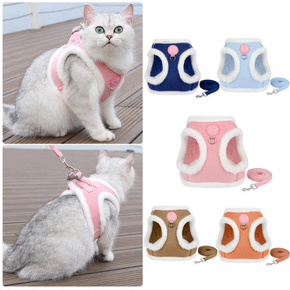 Cozy Corduroy Cat Harness & Leash Set 🐱🍂