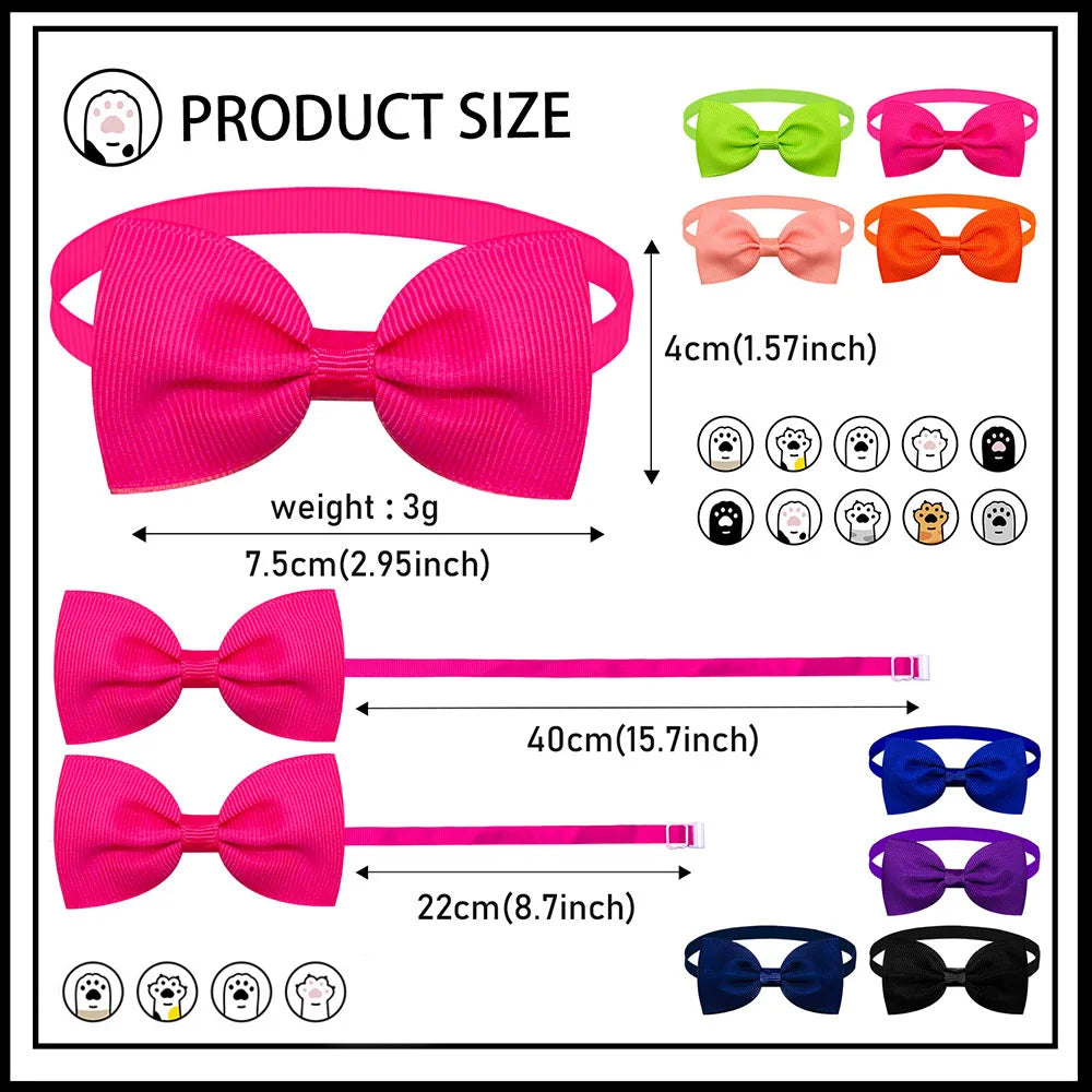 Adorable Adjustable Pet Bowtie Set 🎀