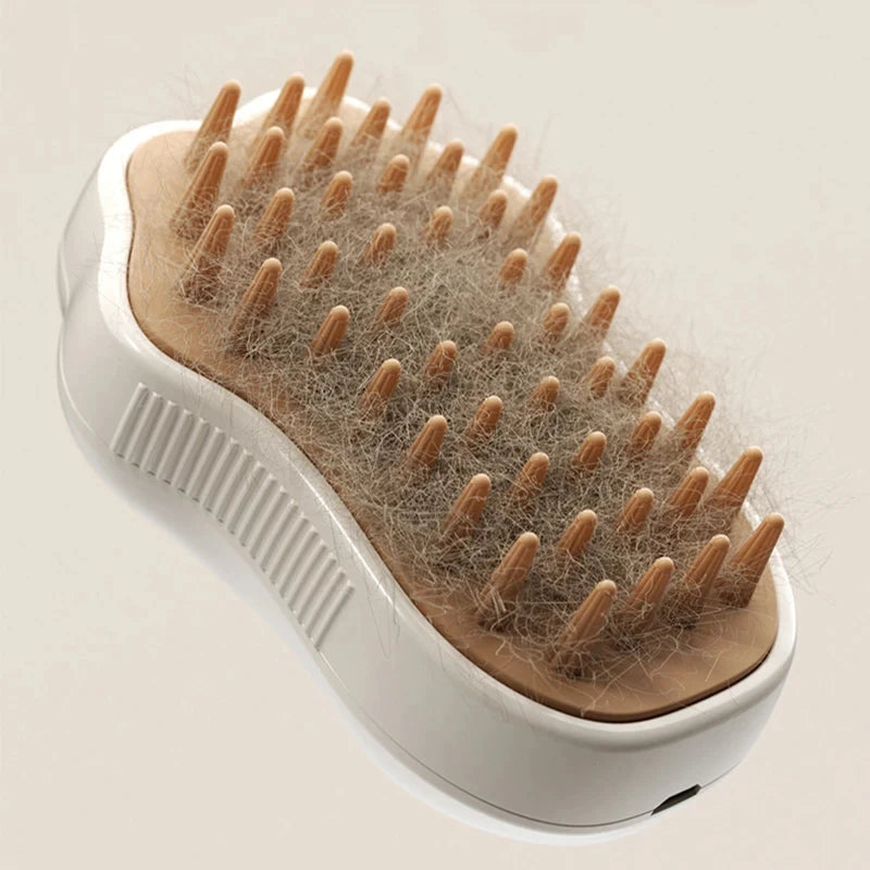 SteamyPet 3-in-1 Steam Grooming Brush
