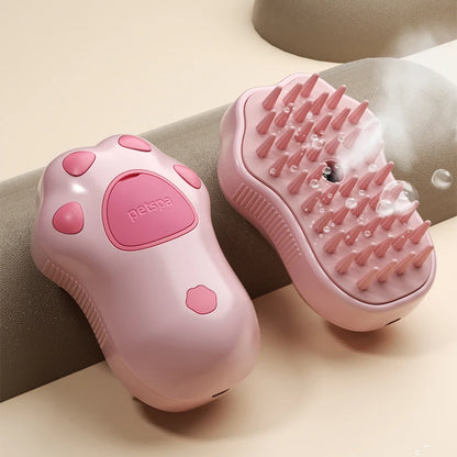 SteamyPet 3-in-1 Steam Grooming Brush